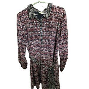 Lace & Mesh XL shirtdress long sleeves